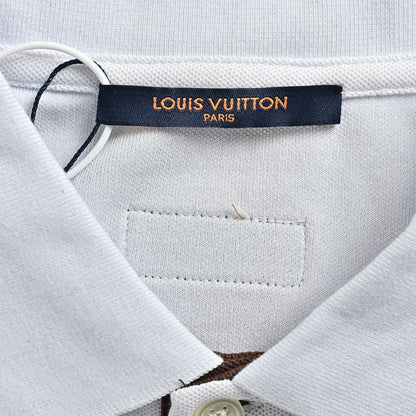 Louis Vuitton 26ss contrast striped Polo short sleeves