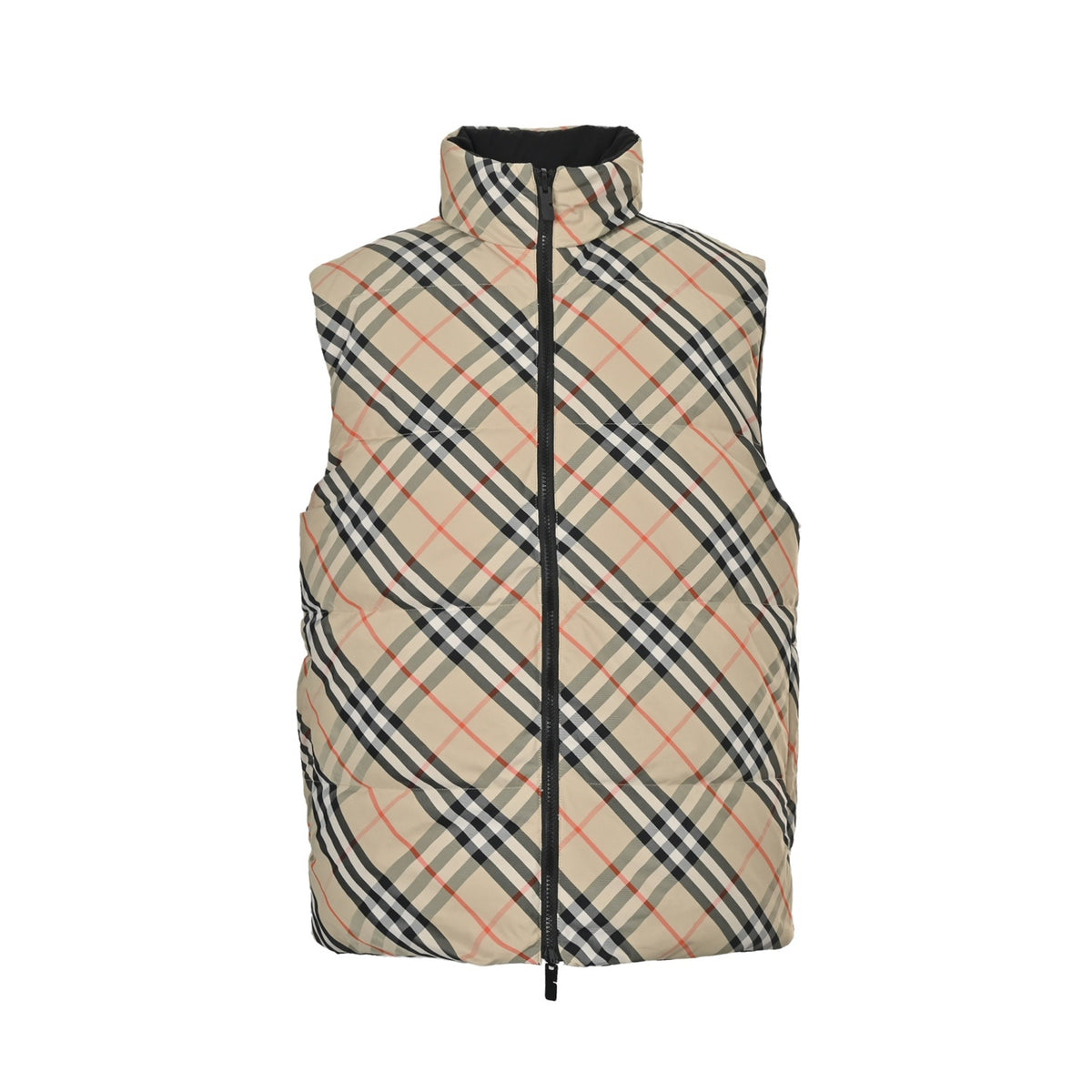Burberry diamond pattern reversible down vest