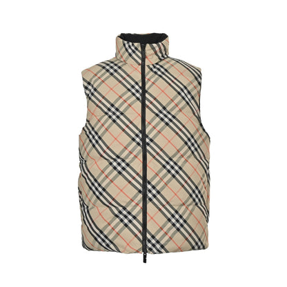 Burberry diamond pattern reversible down vest