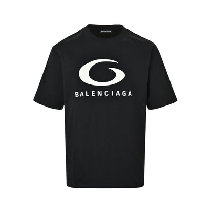 Balenciaga ring silicone logo printed short sleeves