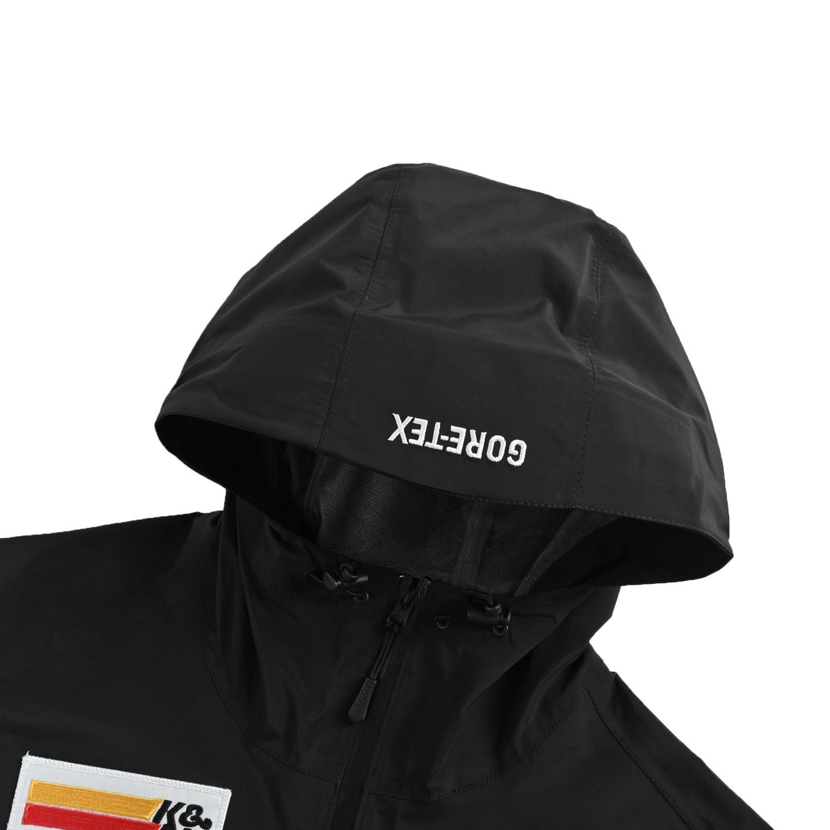 Supreme collaboration logo patch waterproof zipped jacket