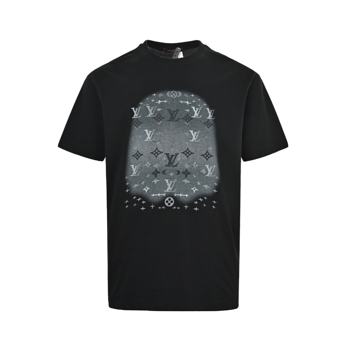Louis Vuitton ink rendering printed decorative short sleeves