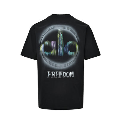 ALO FREEDOM gradient paint art short sleeves