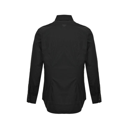 Prada 25ss hot stamped letter logo printed shirt