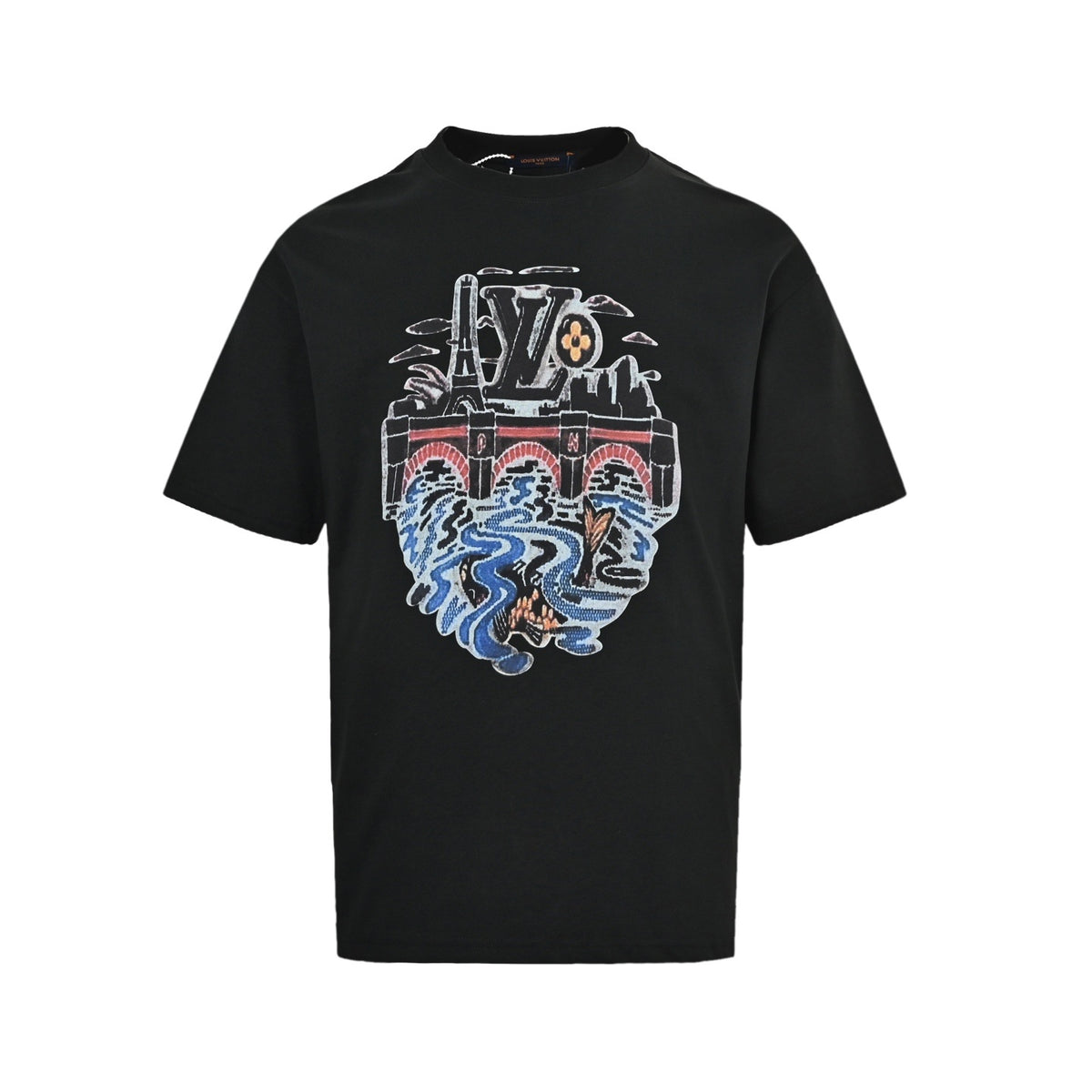 Louis Vuitton city river print short sleeves