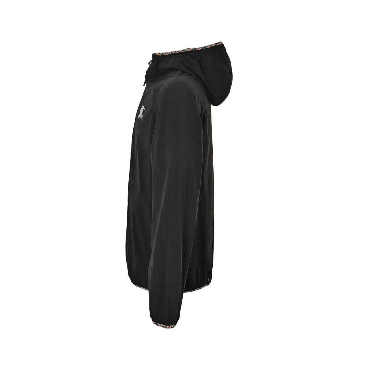 Burberry war marquetry trim hooded jacket
