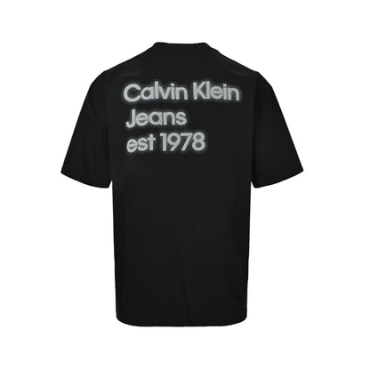 Calvin Klein CK 24ss back 1978 foam printed round neck short sleeves