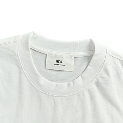 Ami Paris tulip love embroidered short sleeves