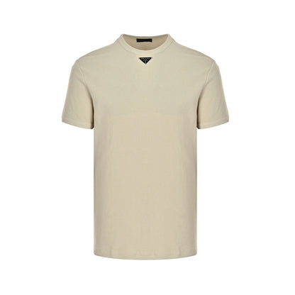 Prada triangle logo waffle short sleeves