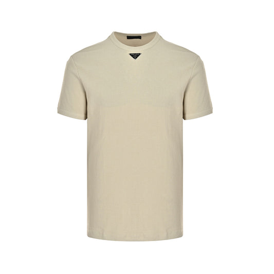 Prada triangle logo waffle short sleeves