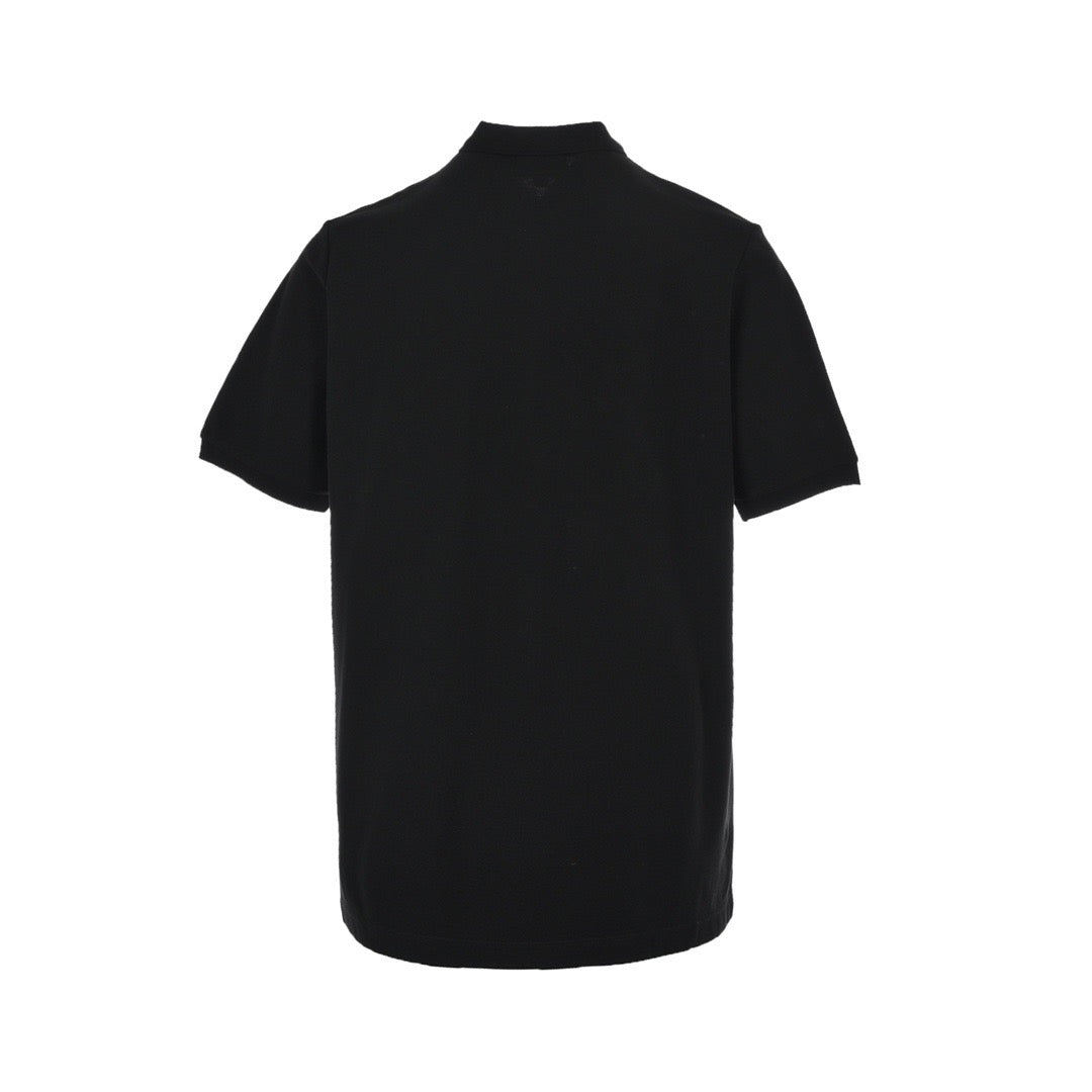 Burberry classic war horse embroidered small label Polo short sleeves