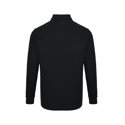 Miu Miu 24Fw Miu small label embroidered polo long sleeves