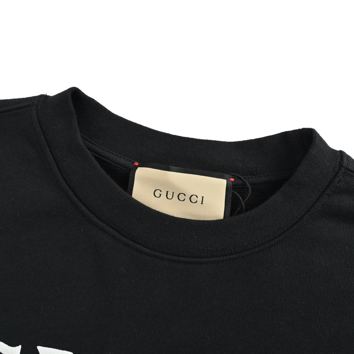Gucci bear foam suede printed sweatshirt