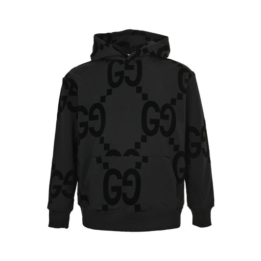 Gucci 24Fw Double G flocking print suit hooded sweatshirt