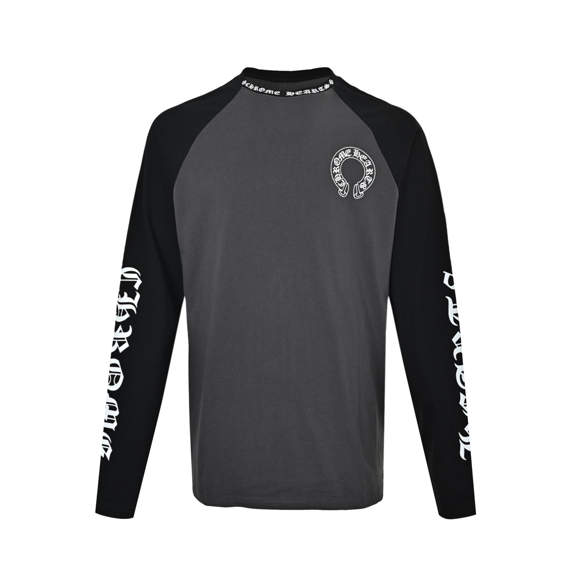 Chrome Hearts Horseshoe Splicing Long Sleeve T-Shirt