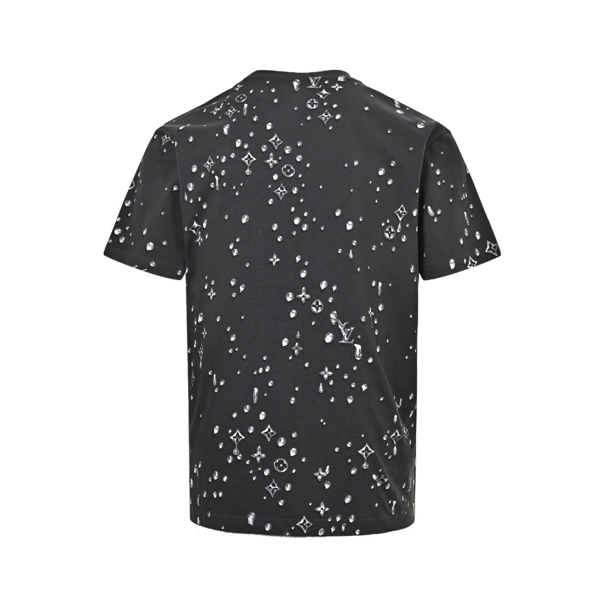 Louis Vuitton 26ss water drop presbyopic letter print short sleeves