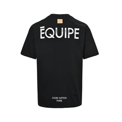 Louis Vuitton letter slogan printed short sleeves
