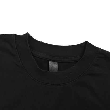 Chrome Hearts/Chrome Heart Horseshoe Sanskrit Letters Embroidered Short Sleeve