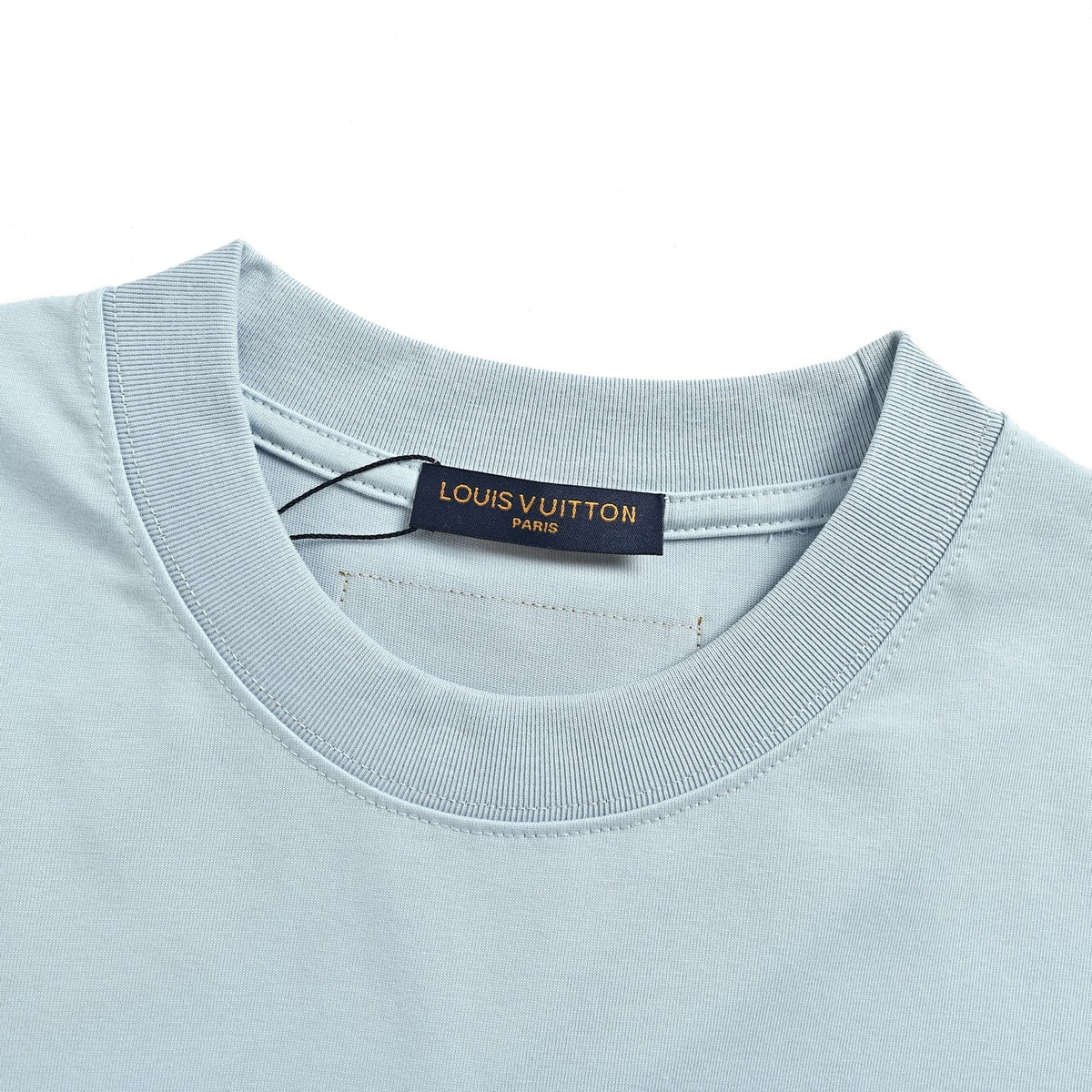 Louis Vuitton chest logo three-dimensional embroidery round neck short sleeves