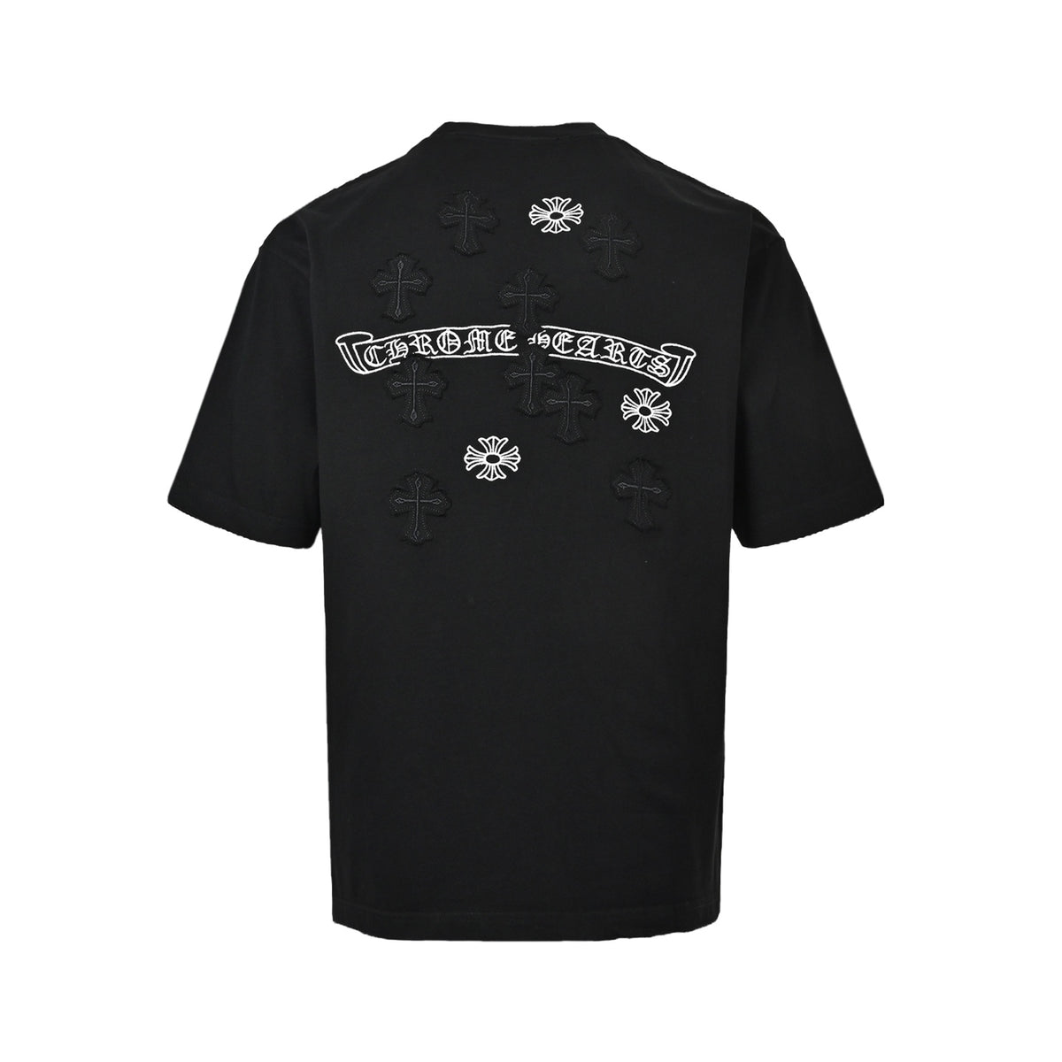 Chrome Hearts/Chrome Heart patch cross embroidered short sleeves