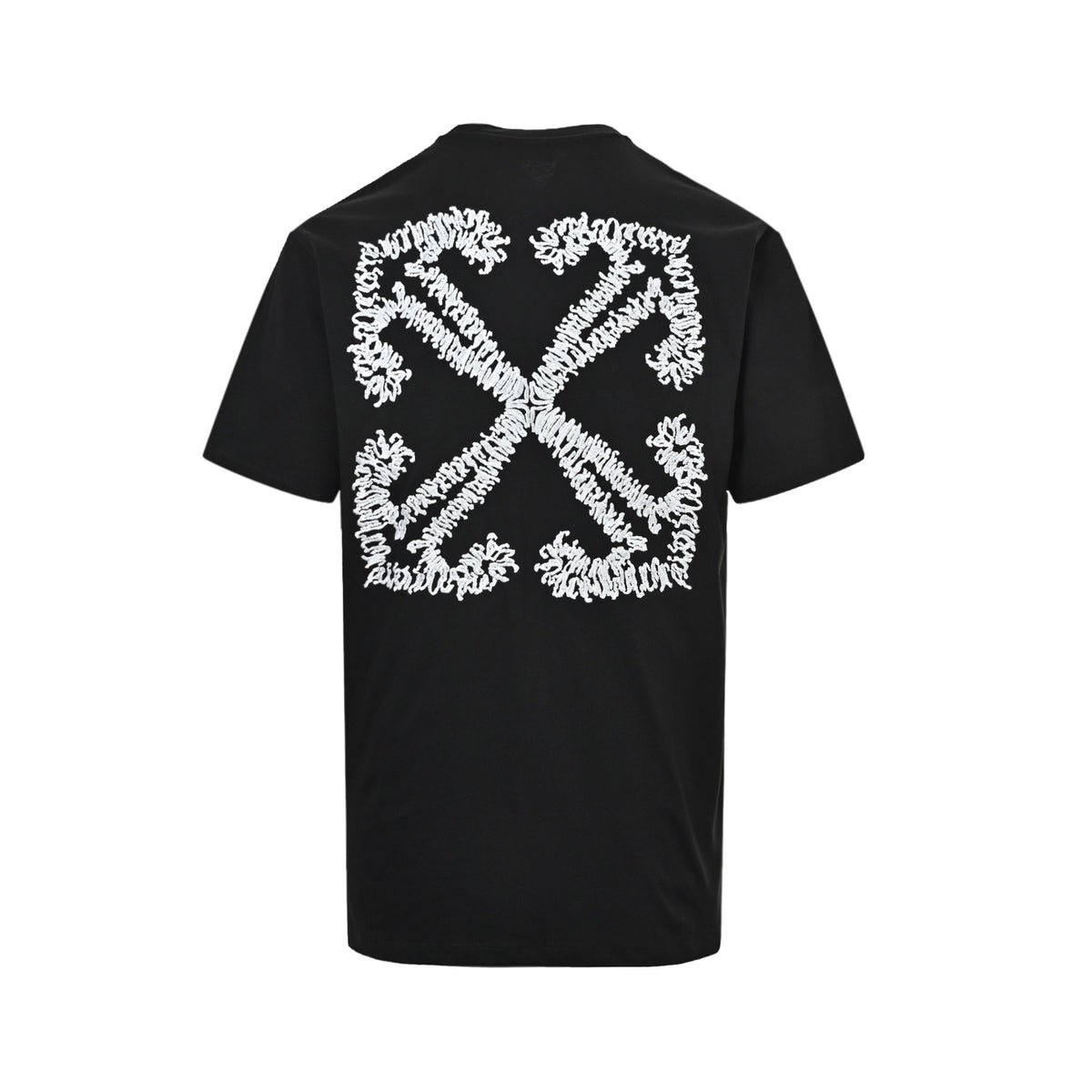 OFF WHITE CO VIRGIL 24ss corrugated anchor arrow embroidered short sleeves
