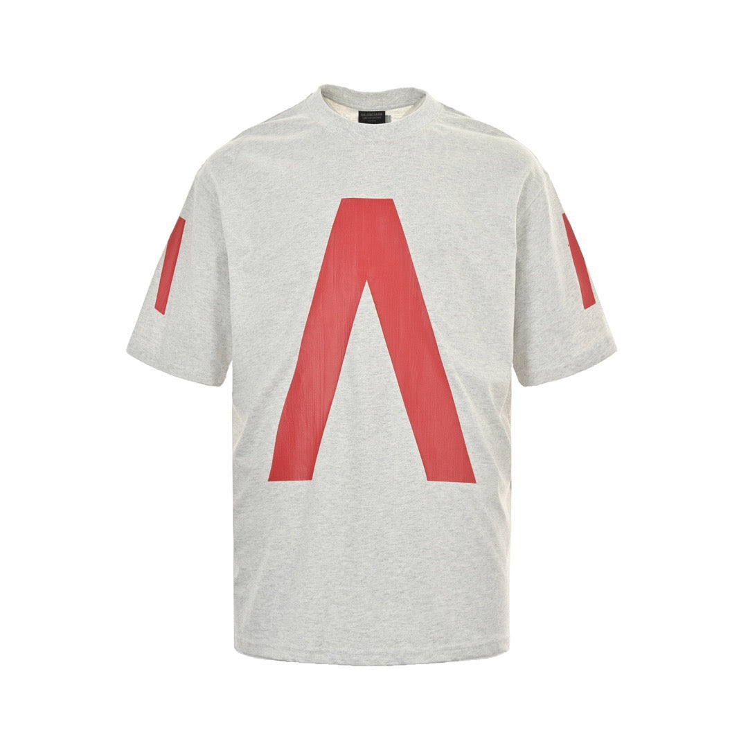 Balenciaga Music Capsule Series Cracked Arrow Print Short Sleeves