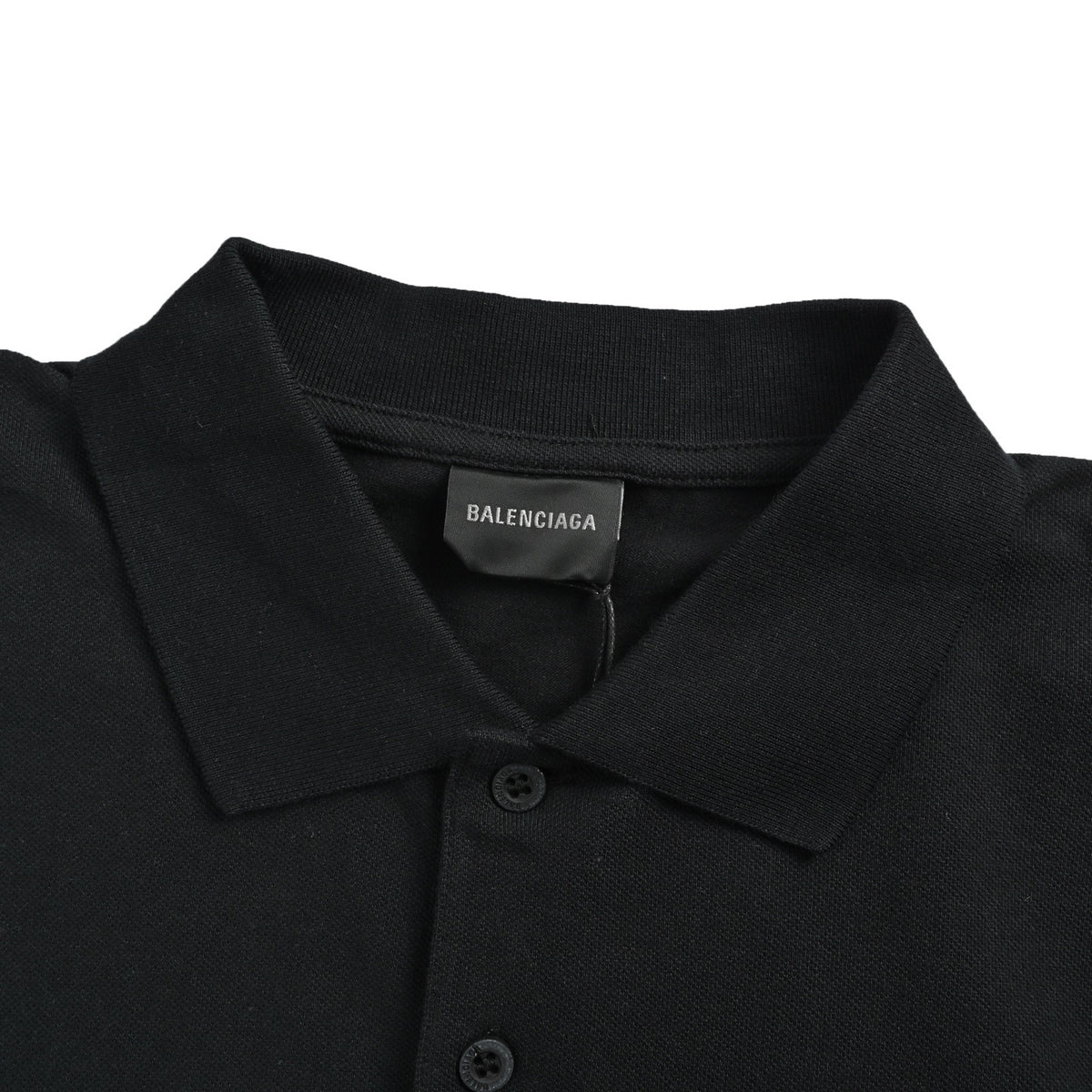 Balenciaga ring embroidered pique Polo short sleeves