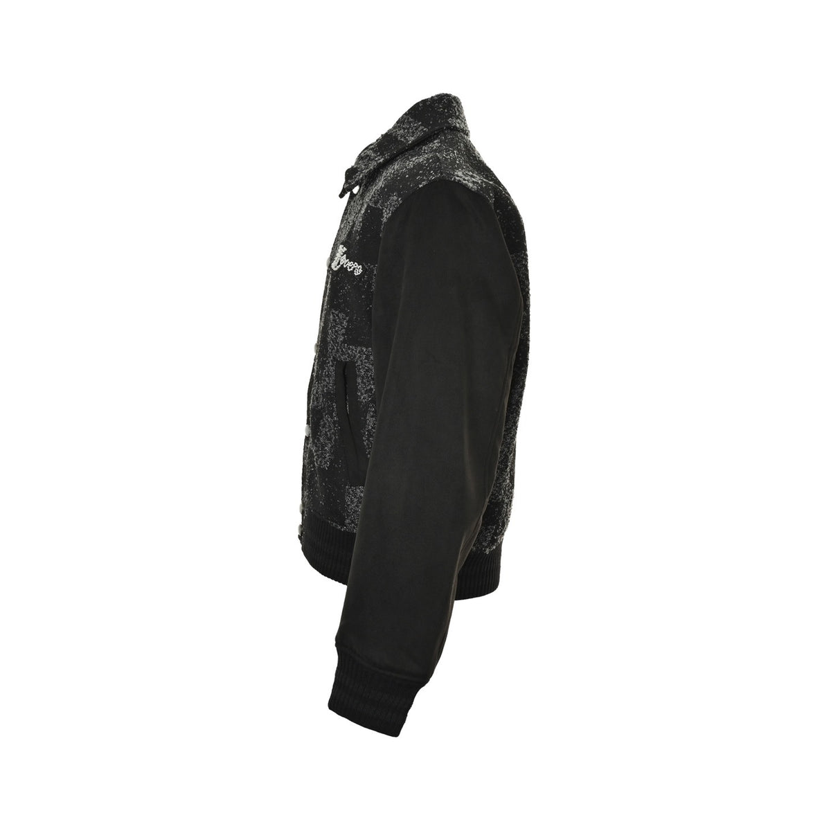 Louis Vuitton Fei Dong series pearl hot diamond mosaic baseball jacket