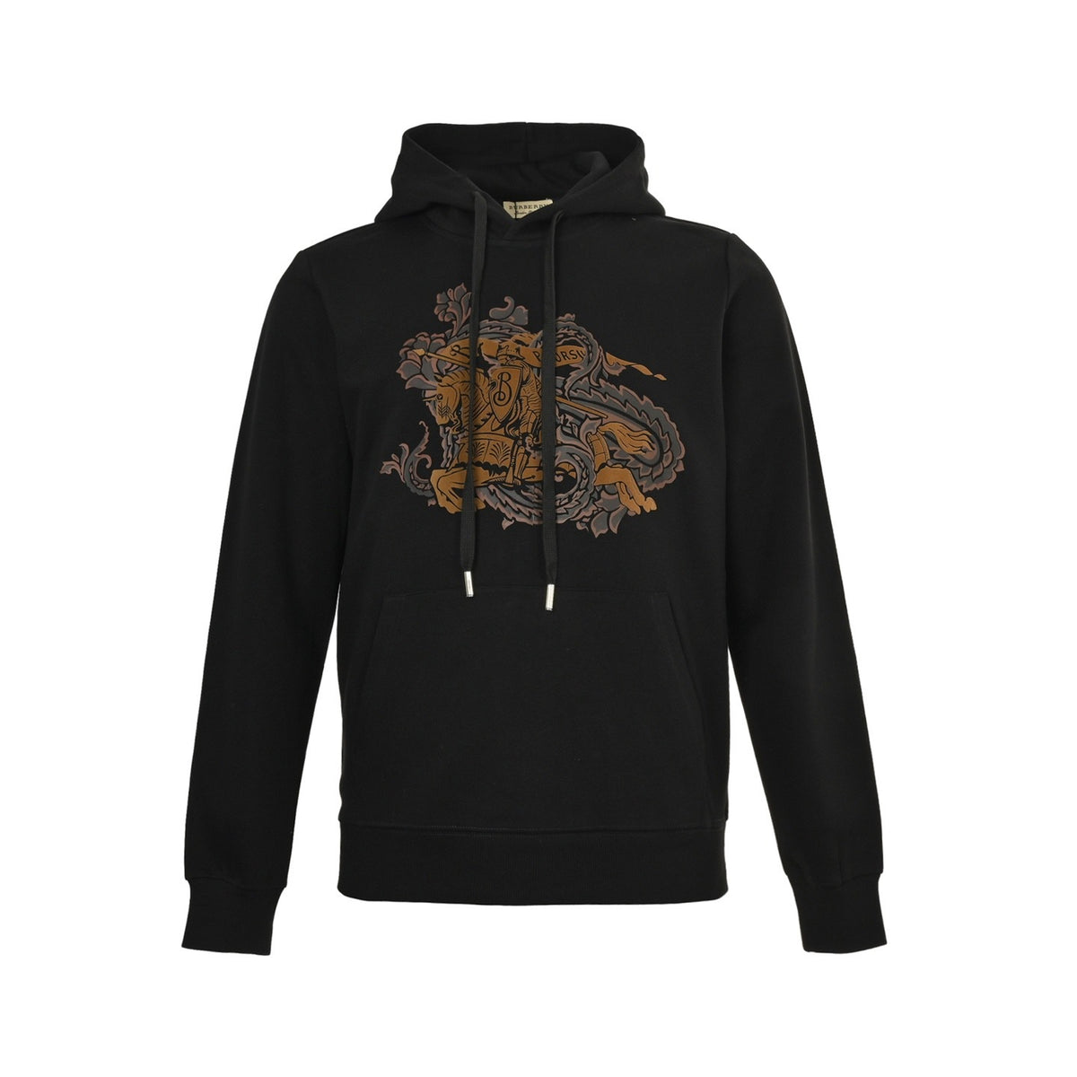 Burberry 25Fw flocked pony print hooded sweatshirt