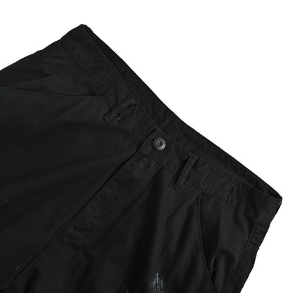 ANCELLM 25ss new washed and splashed ink ripped jeans