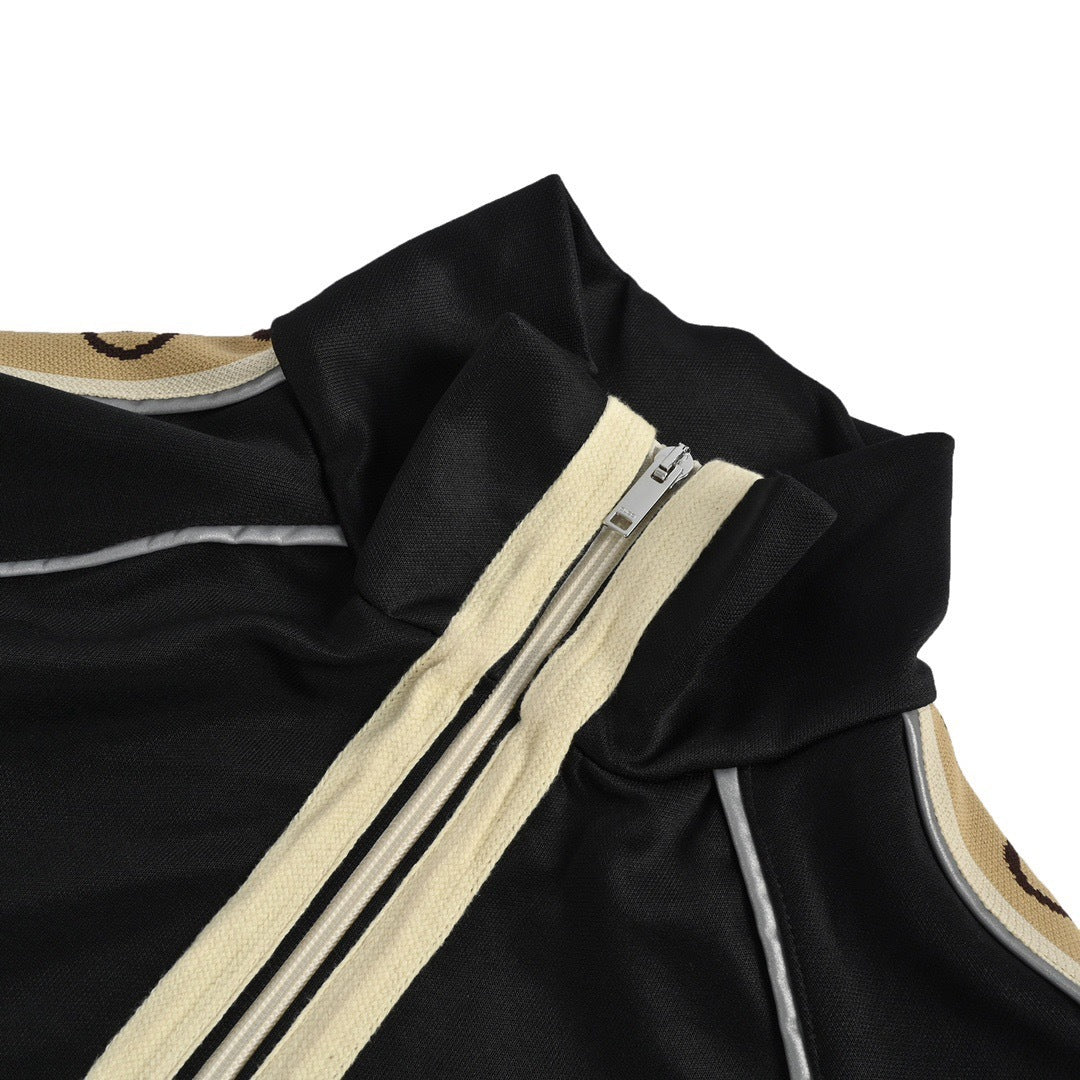 Gucci classic side double G reflective webbing suit jacket