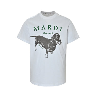 Mardi Mercredi dachshund print short sleeves
