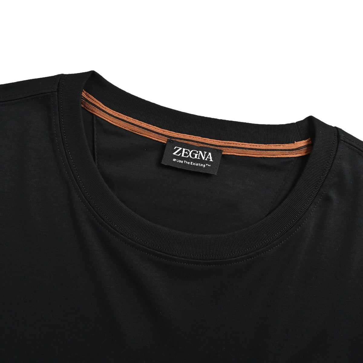 ZEGNA/Jegna embroidered letter logo short sleeves