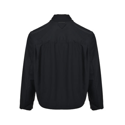 Prada solid color wool lapel short jacket