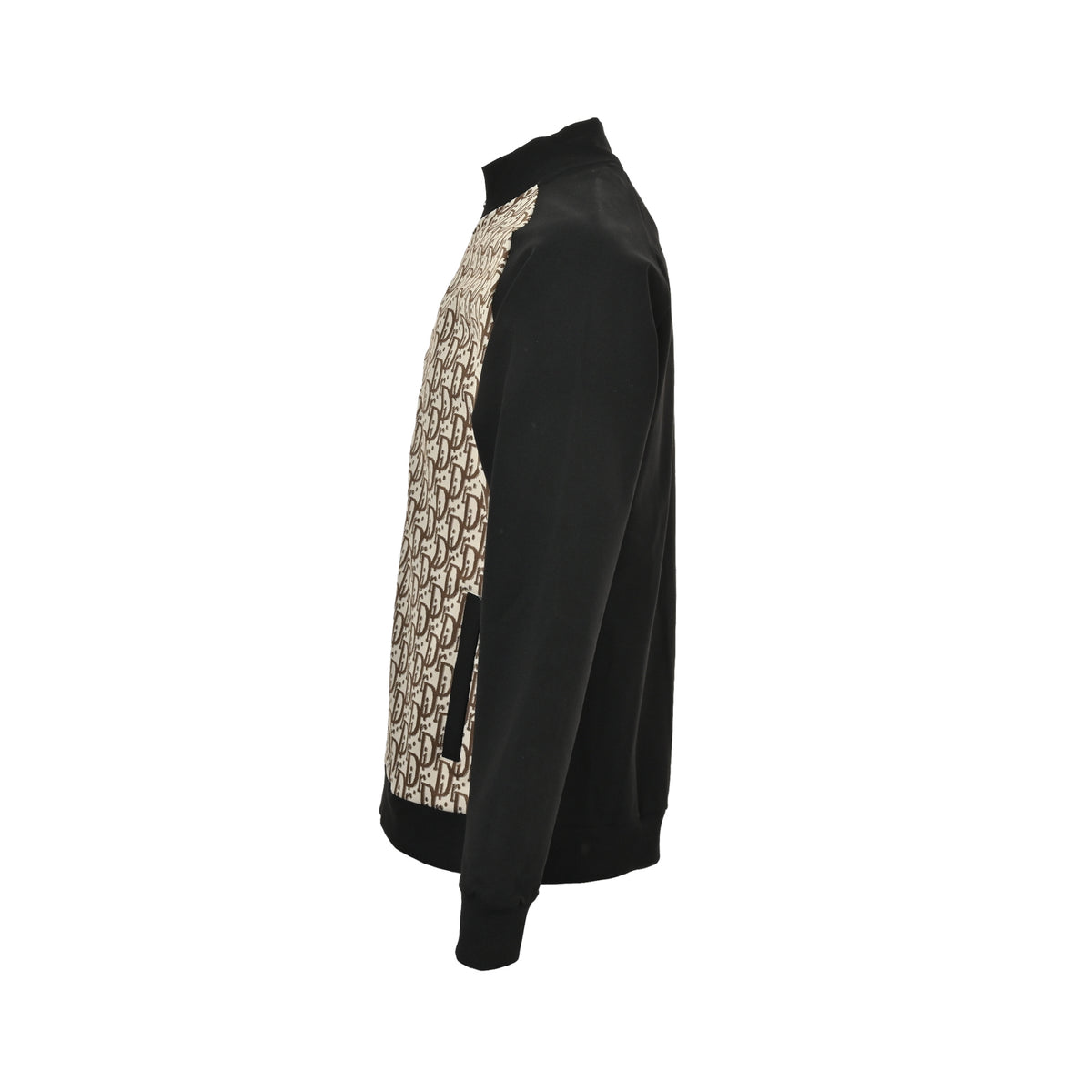 Dior 25Fw contrasting color stitching presbyopia letter all-over printed suit zipper jacket