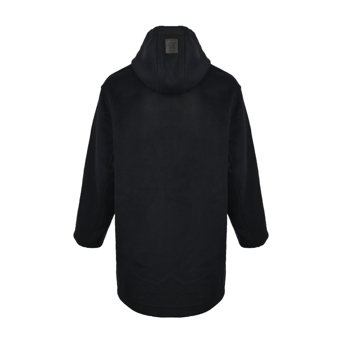 Loewe/Luo Yiwei long hooded coat with leather label