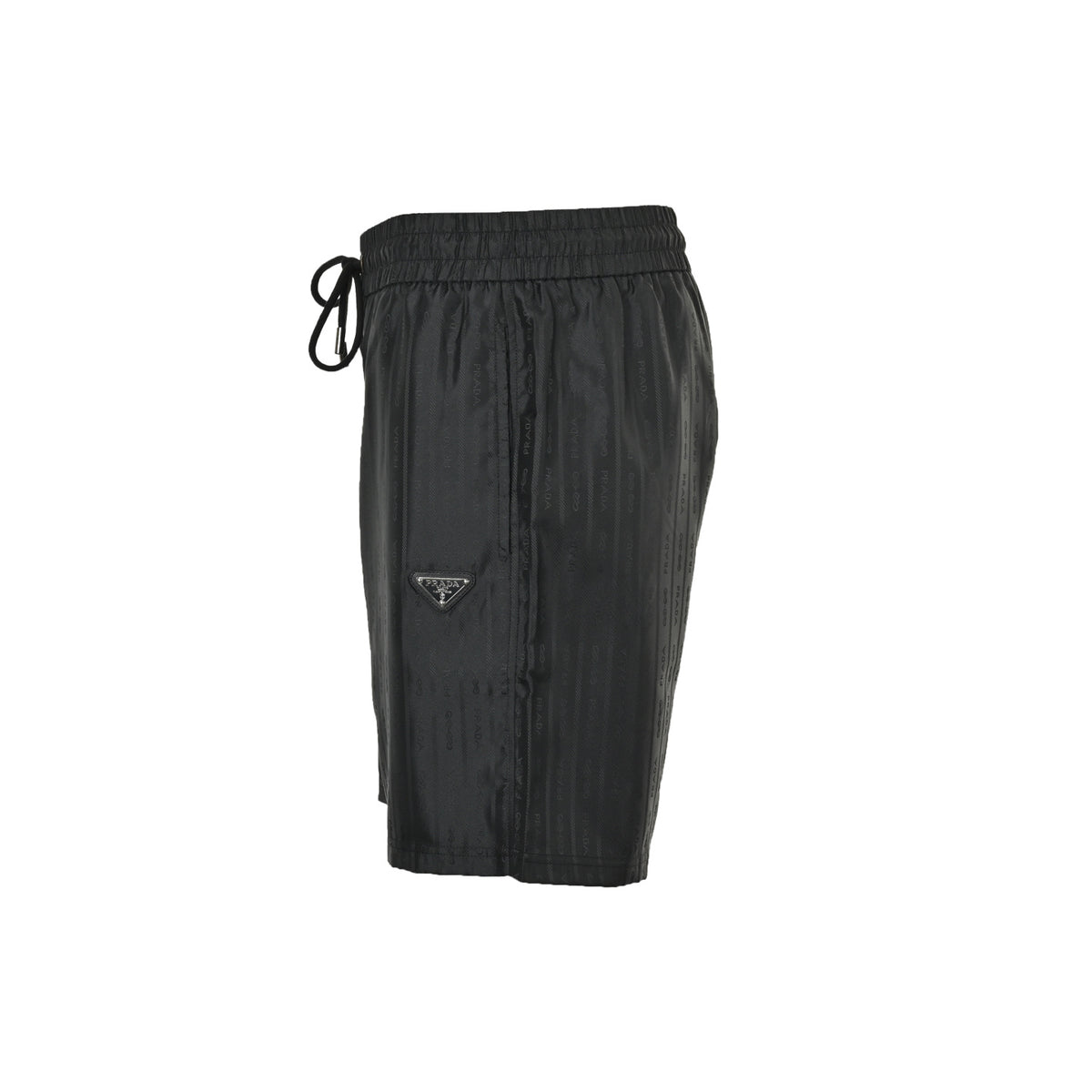 Prada dark pattern jacquard triangle beach shorts