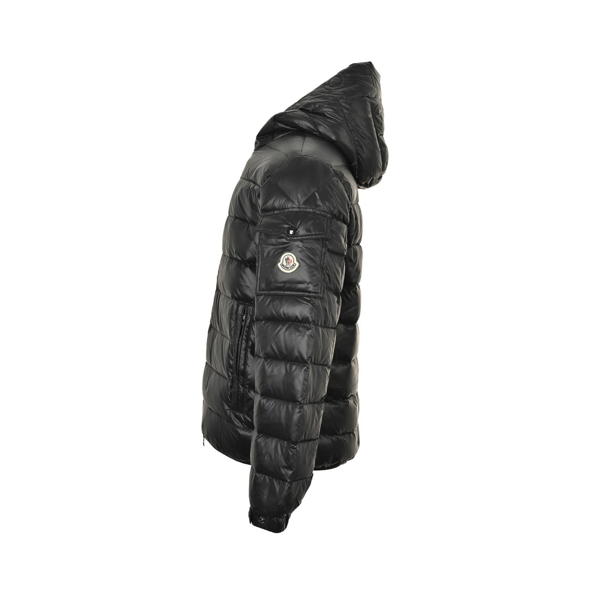 Moncler/Mask 25Fw brim quilted embroidered letter hooded down jacket
