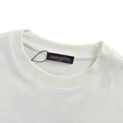 Louis Vuitton 25Fw floral embroidered long-sleeved T-shirt