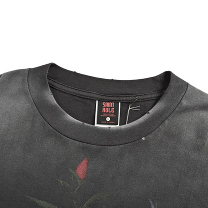 SAINT MICHAEL Parasitic beast print short sleeves