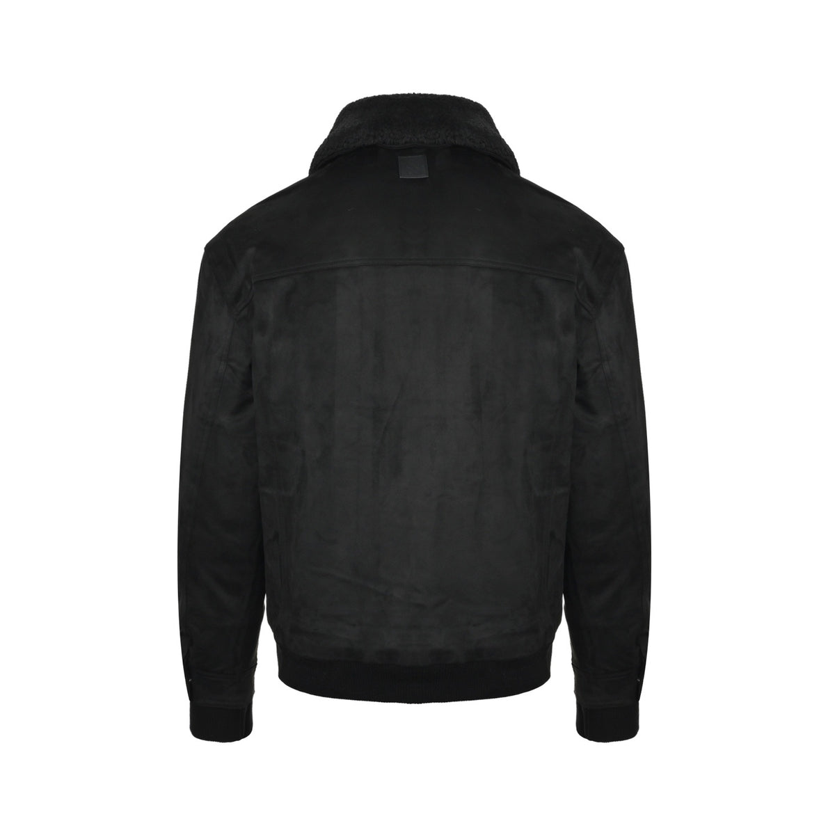 Louis Vuitton embroidered logo fur collar cotton jacket