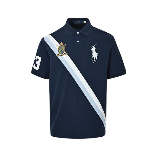 Ralph Lauren anniversary limited splicing embroidered POLO short sleeves