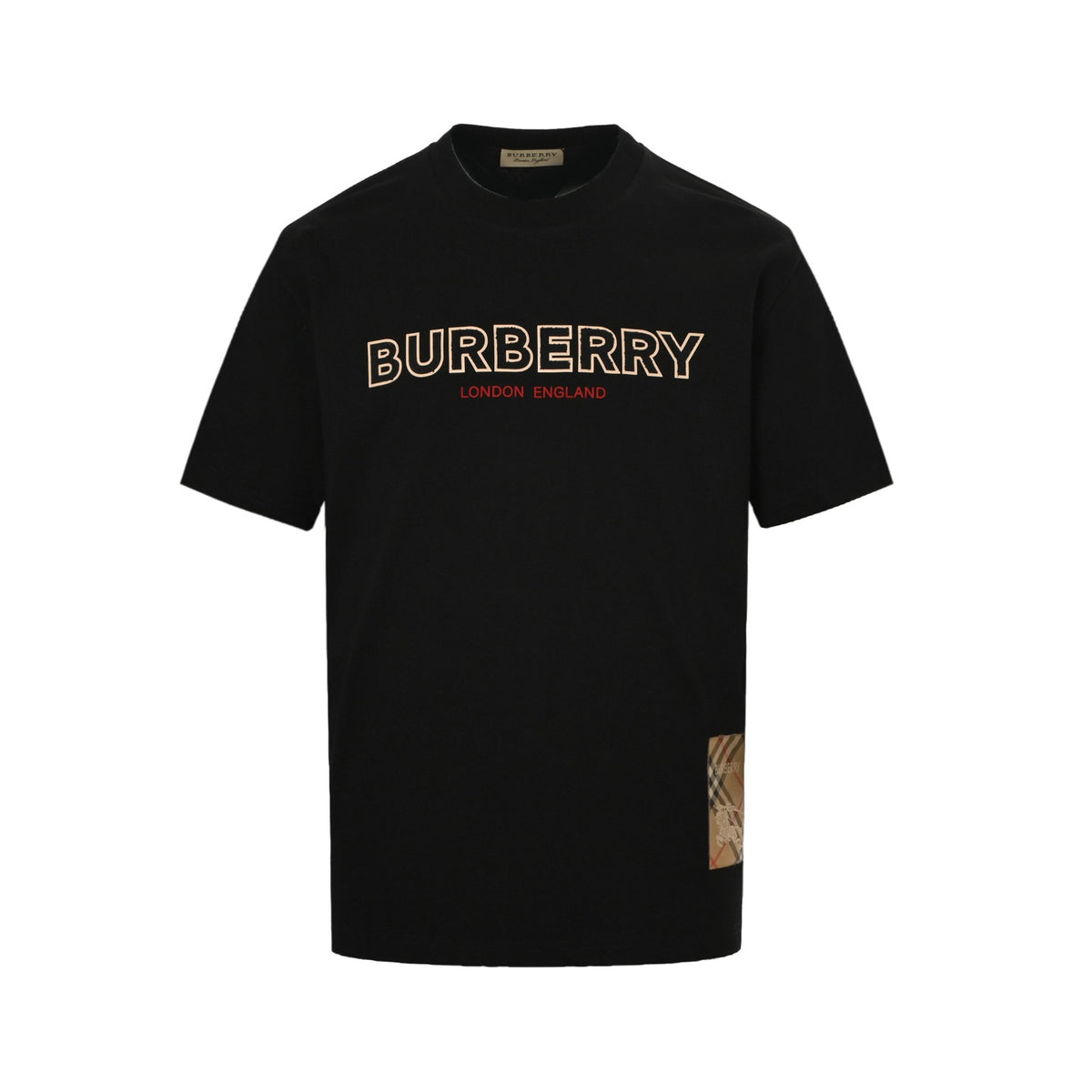 Burberry 25ss towel embroidered letter logo short sleeves