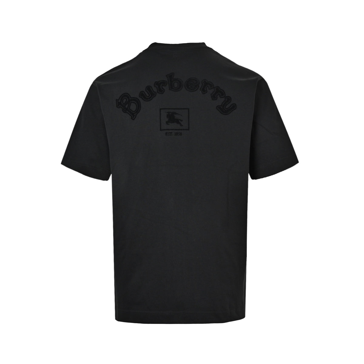 Burberry 26ss flocked war horse logo short sleeves on the back