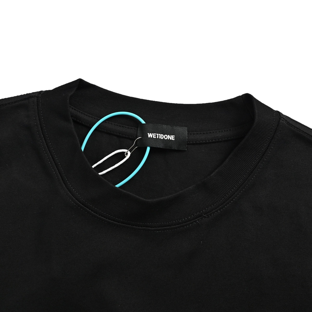 We11 Done embossed steel stamped letter short sleeves