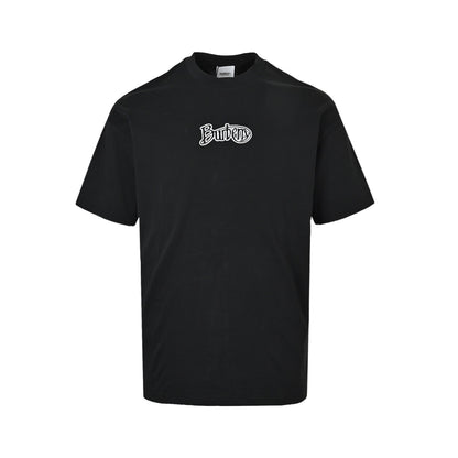 Burberry cursive letter embroidered short sleeves