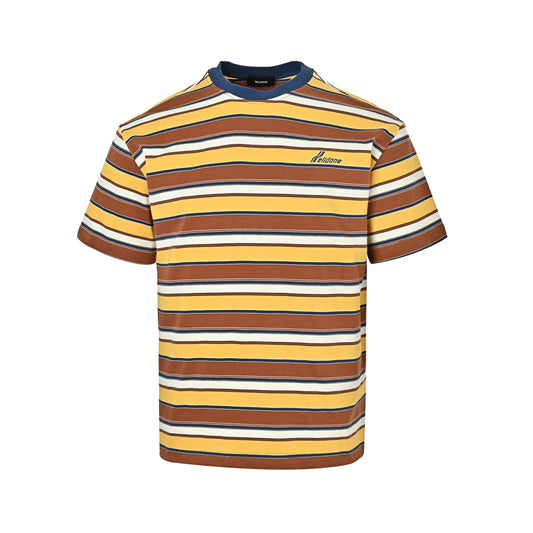 We11 Done W small logo striped short sleeves
