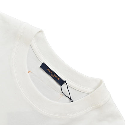 Louis Vuitton 24ss sketch letter printed short sleeves