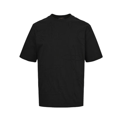 Louis Vuitton 25ss full-width presbyopia embroidered short sleeves