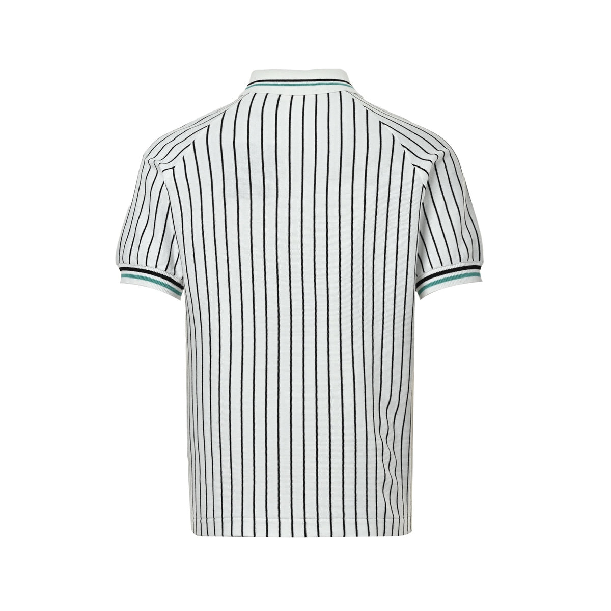 Louis Vuitton 26ss leather brand vertical striped knitted Polo short sleeves